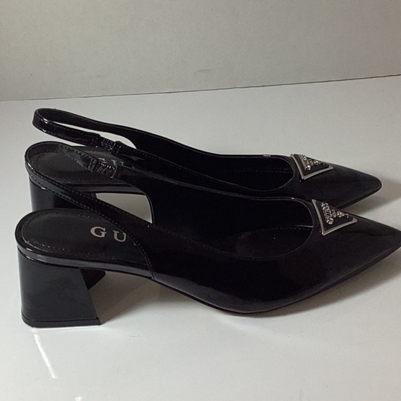 Guess Zanda Slingback Block Heels in Patent Leather - Picture 8 of 12